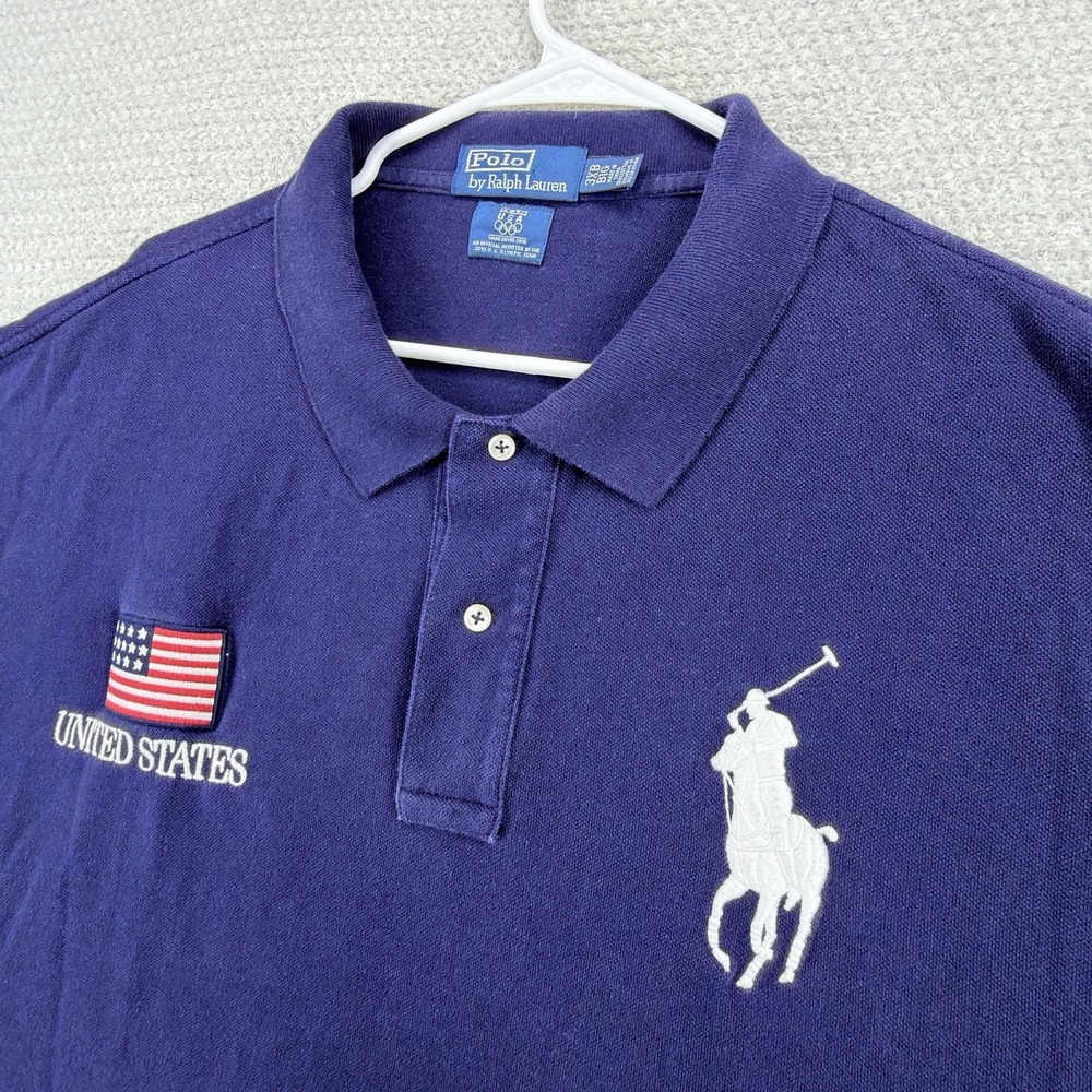 Polo Ralph Lauren Team USA Vancouver 2010 Olympics Polo Shirt 3XB Big Pony